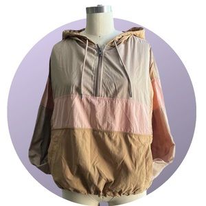 American Eagle Color Block Windbreaker NWOT